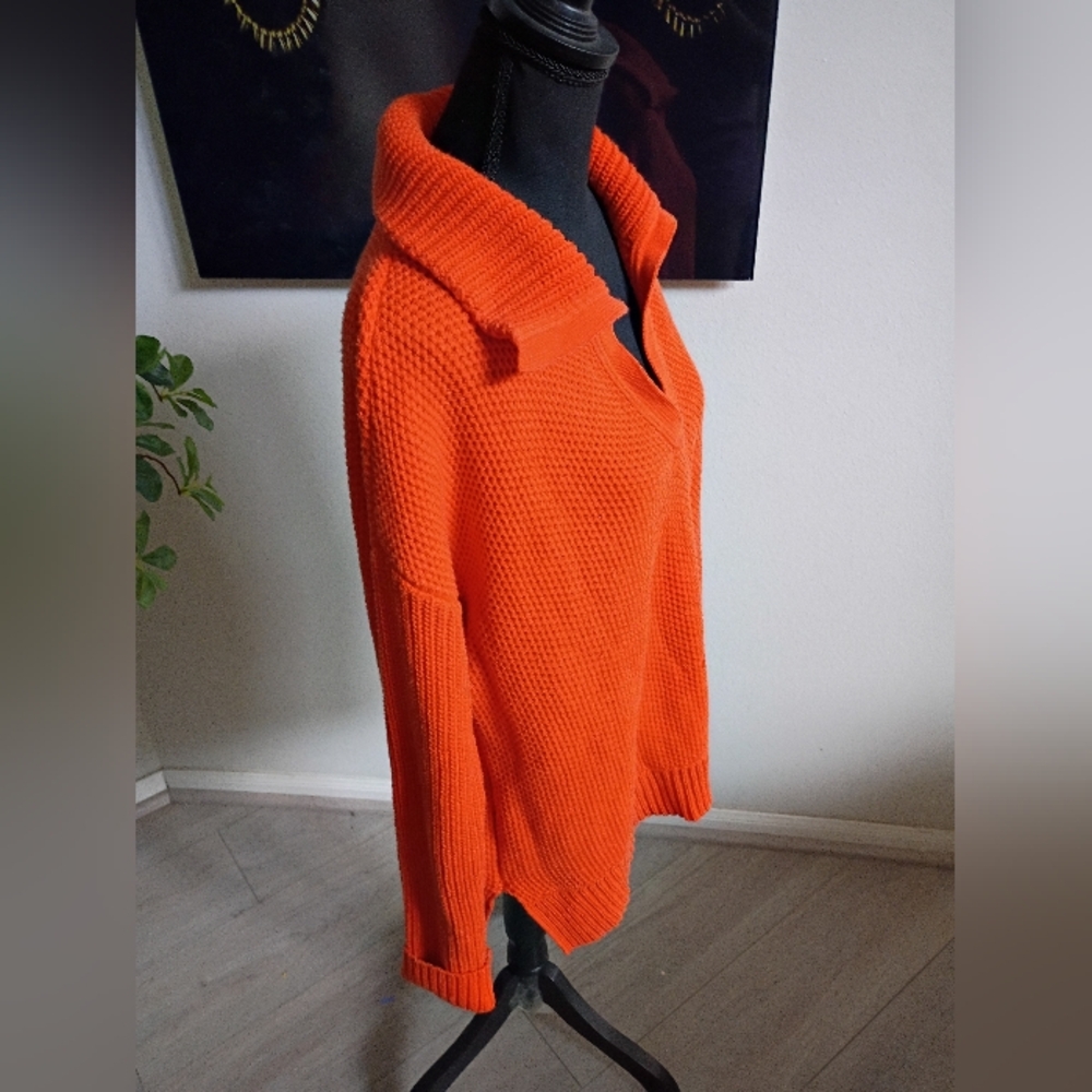 Ralph Lauren Women's Orange Vintage Sweater Size Large - Picture 4 of 14